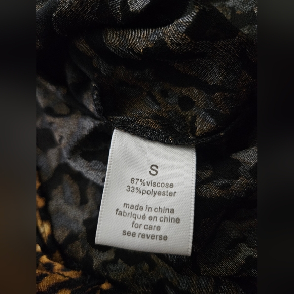 Ronny Kobo Sheer Leopard Puff Sleeve Blouse Size Small Euc $595 - Picture 4 of 5